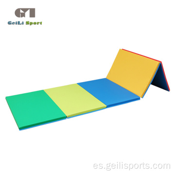 Estera de gimnasia de ejercicio de juego suave de cuero de PU para niños